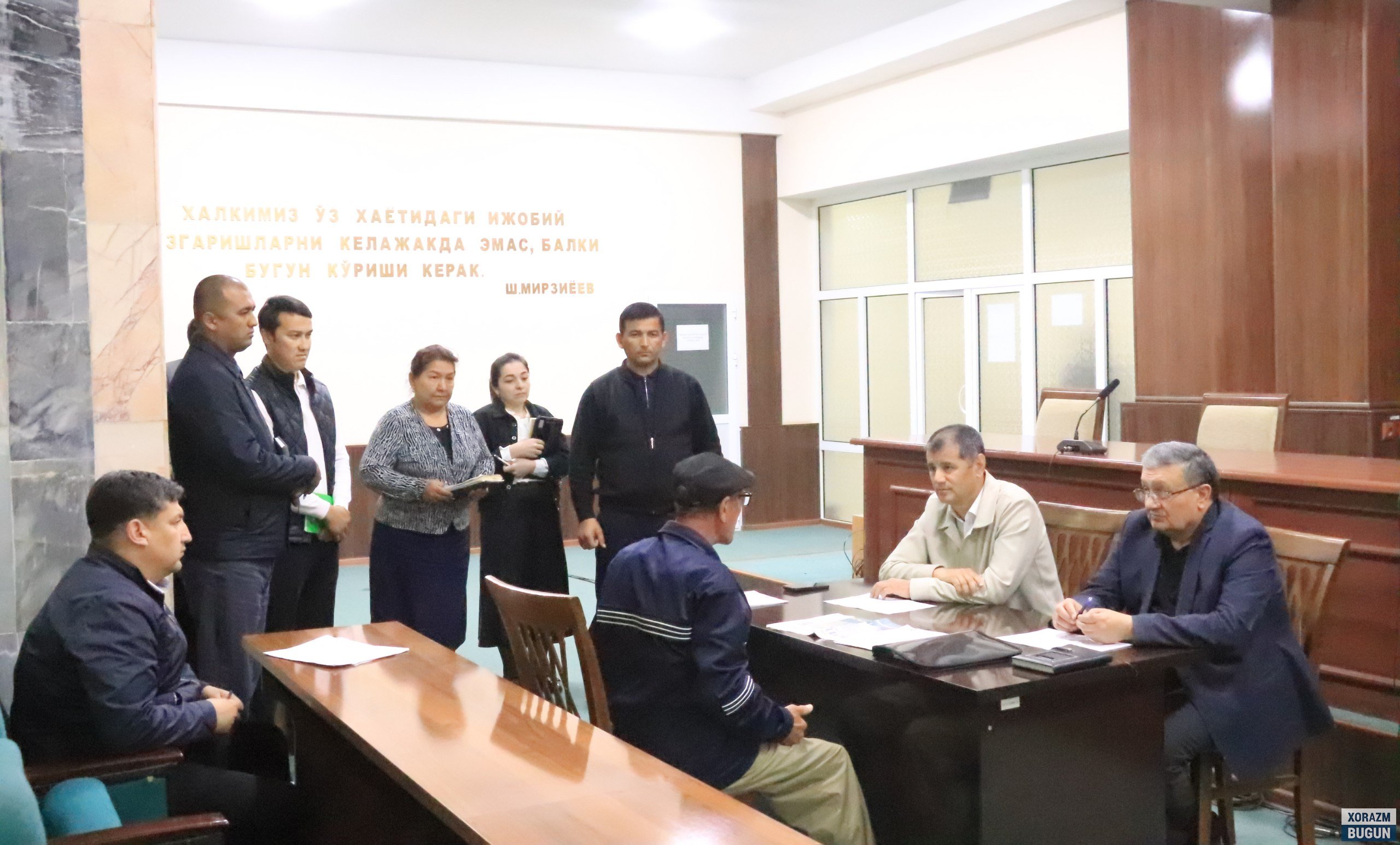 Бугун Шовот туман ҳокими Мурадбек Давлатовнинг навбатдаги фуқаролар қабули бўлиб ўтди.