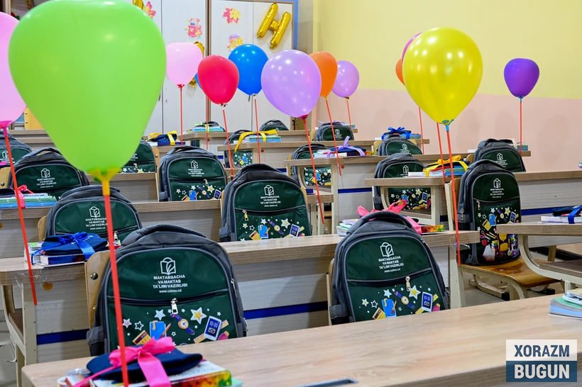 1-синфга қабул 20 июндан бошланади