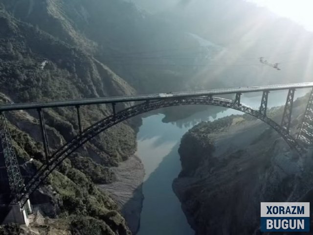 Сайёрадаги энг баланд темирйўл кўприги очилди