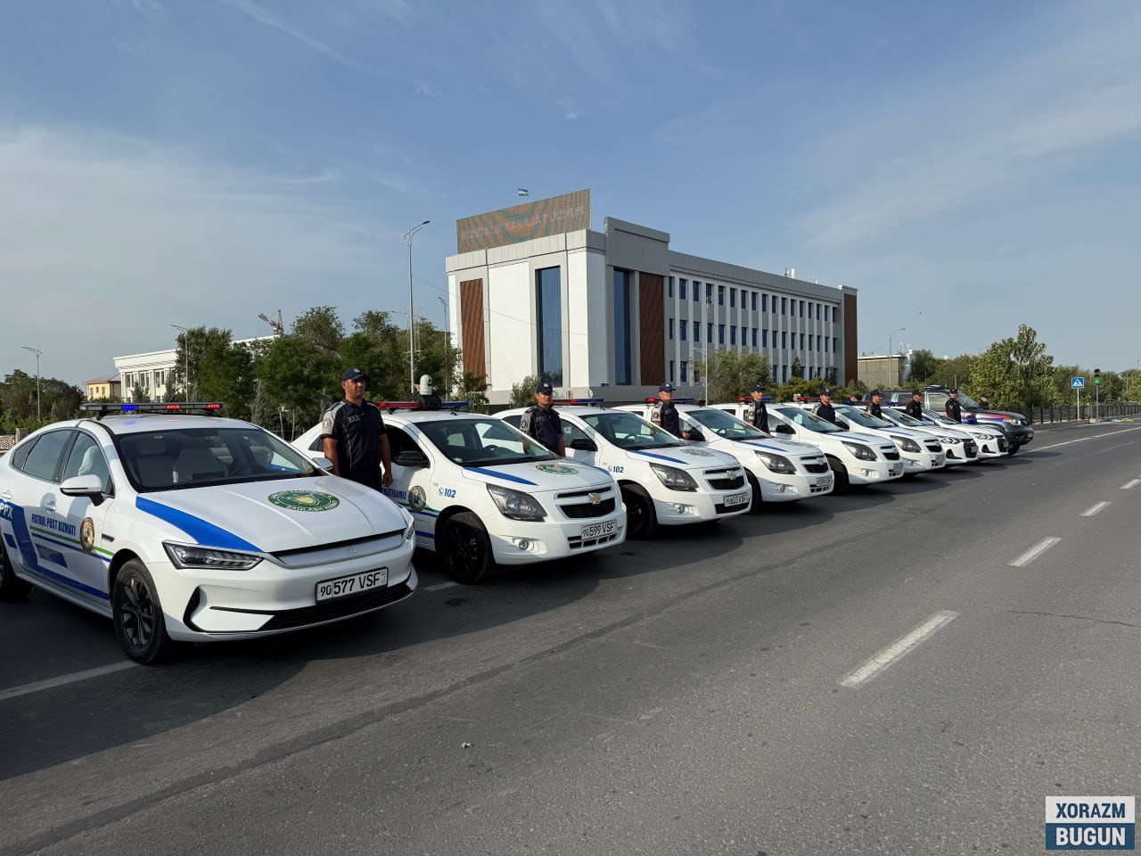 Хоразмда патруль-пост хизмати янги автомобиллар билан таъминланди