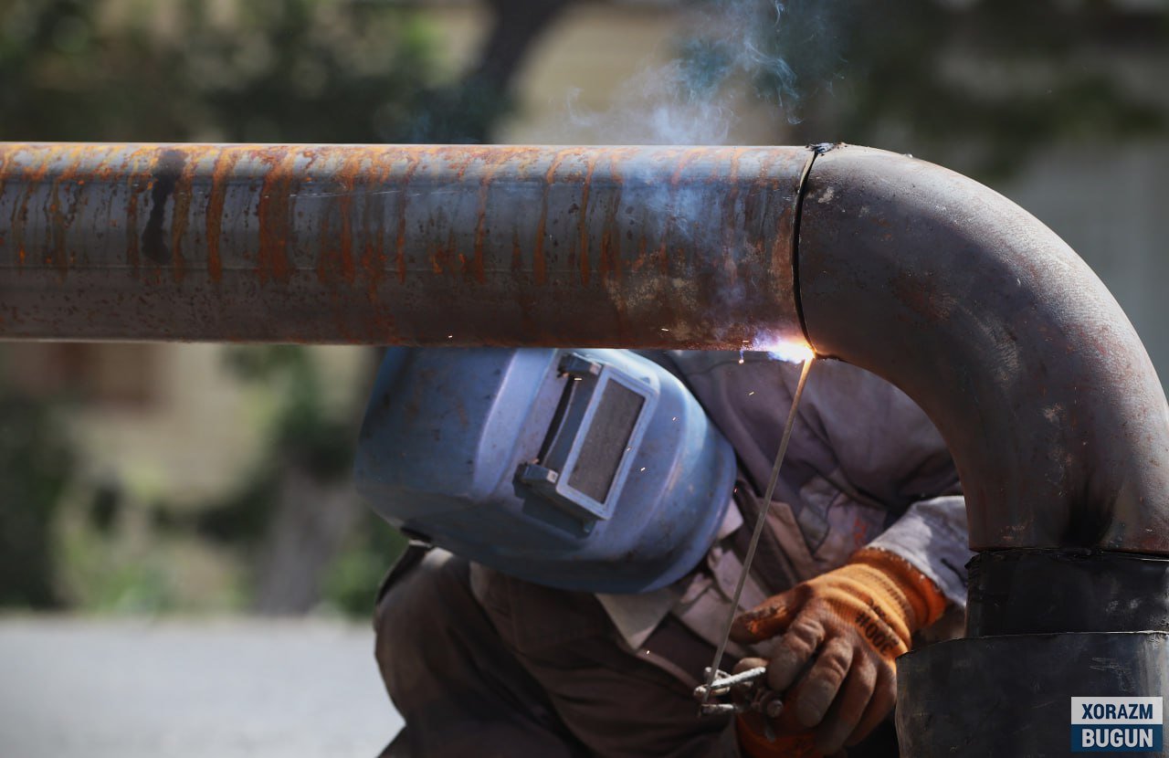 Ҳудудгаз Хоразм: Урганч туманида газ таъминоти тизими янгиланмоқда