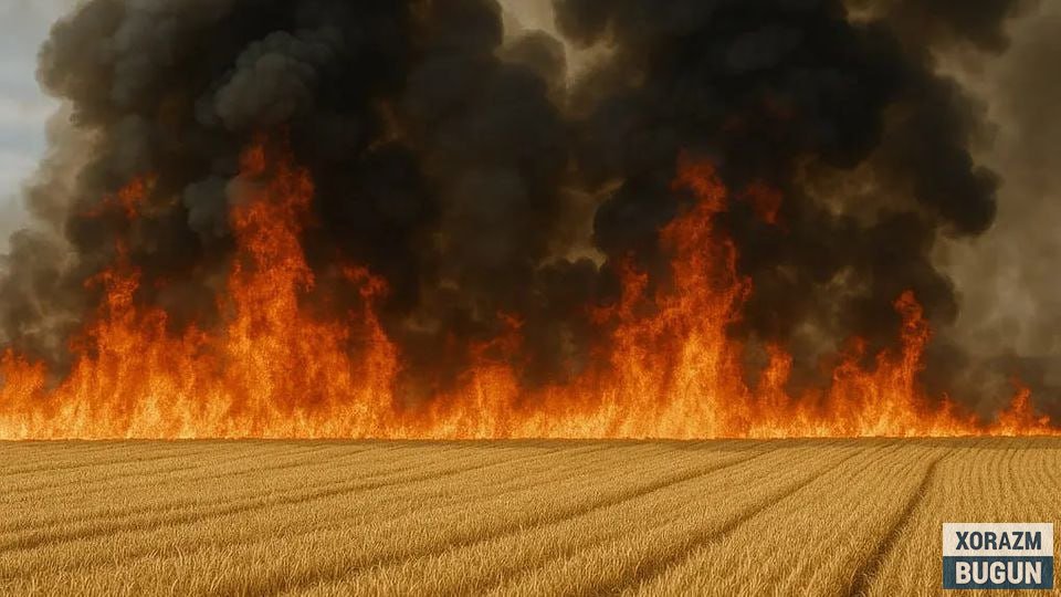 Космосдан назорат: Хоразмда далаларни ноқонуний ёқиш ҳолатлари қайд этилди