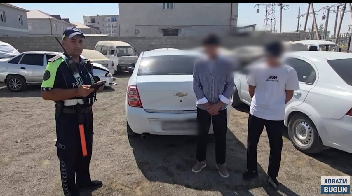 Қўшкўпирда мактаб ўқувчиси автомашина ҳайдаётганда ушланди