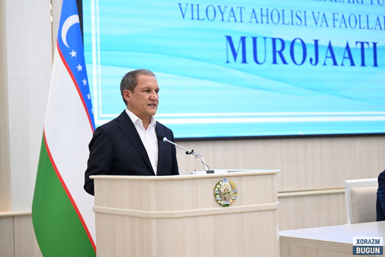 Хоразм вилояти ҳокими халққга мурожаат билан чиқди