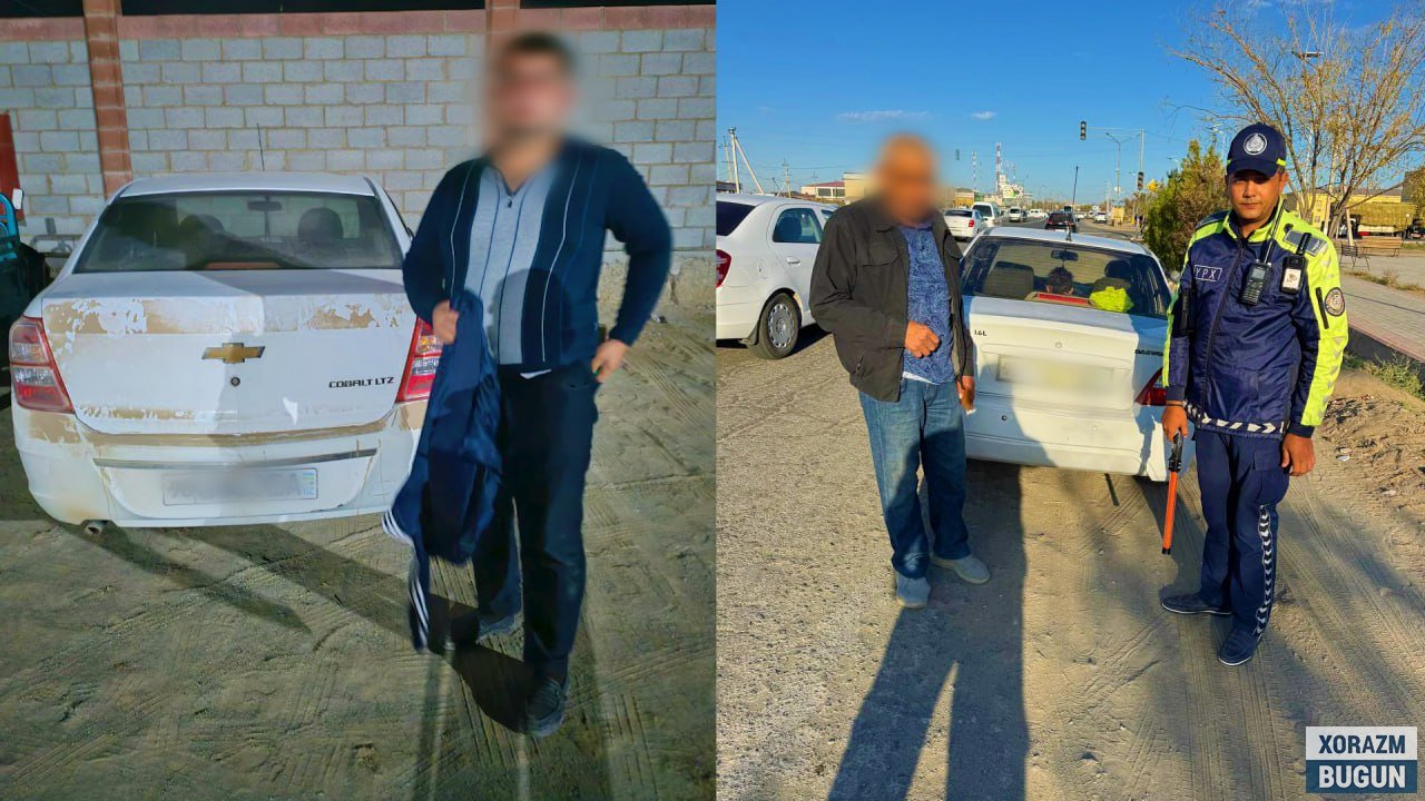Хоразмда маст ҳолда рулга ўтирган ҳайдовчиларга нисбатан чора кўрилди