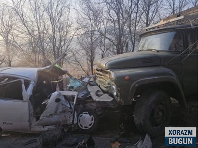 Matiz ЗИЛга тўқнашиб, мажақланиб кетди. 3 киши ҳалок бўлди