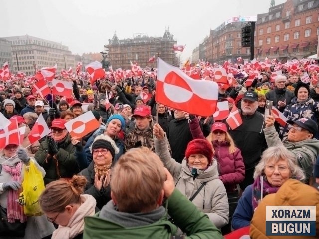 “Гренландиядан қўлингни торт”. Данияда Трампга қарши намойишлар ўтказилмоқда