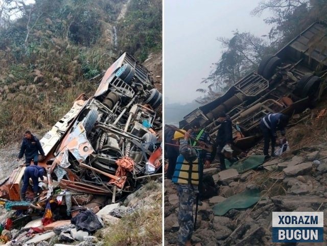 Непалда автобус дарёга қулаши оқибатида 17 киши ҳалок бўлди