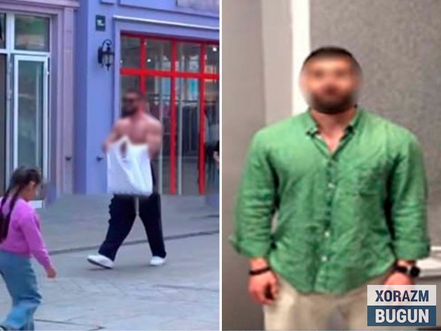 Жамоат жойида ярим яланғоч юрган эркак қамалди