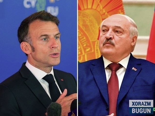 “Бурнингни суқма”. Макрон Лукашенкога телефон қилиб, урушга аралашмасликка чақирди
