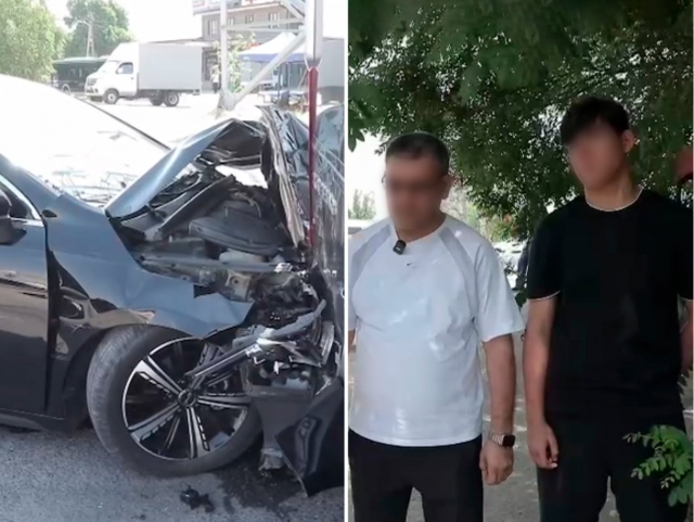 9-синф ўқувчиси отасининг машинасида автоҳалокатга учради