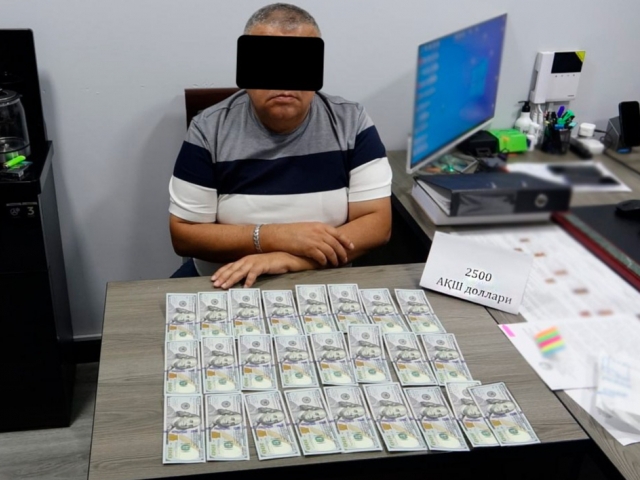 Тошкентда ИИО бўлинма бошлиғи пора билан қўлга тушди