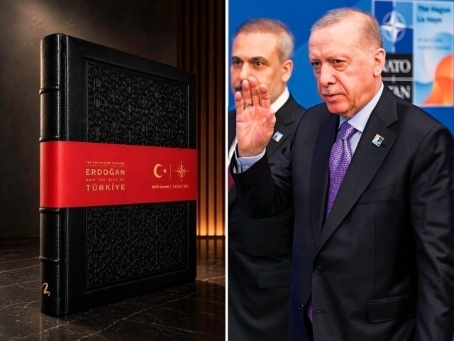 Эрдўған НАТО етакчиларига ўзи ҳақидаги китобни совға қилди