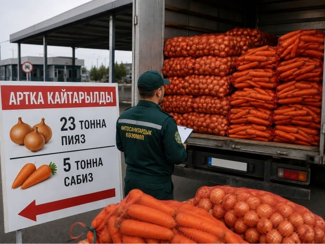 Қирғизистон Ўзбекистондан борган 28 тонна сабзавотни қайтариб юборди