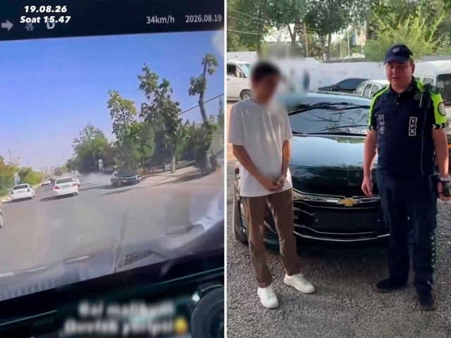 Тошкентда ЙПХдан қочган Malibu ҳайдовчиси ушланди