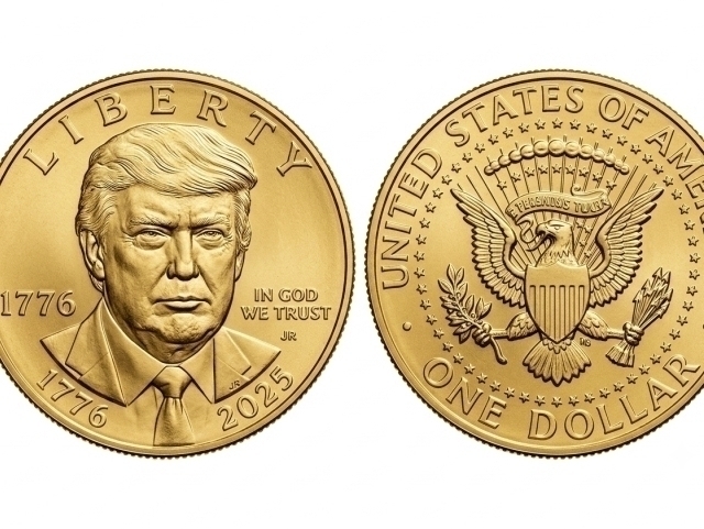 АҚШда Трамп сурати туширилган 1 долларлик танга чиқарилди