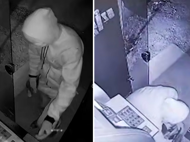 Гулистонда 18 ёшли йигит банкоматни болта билан бузишга уринди