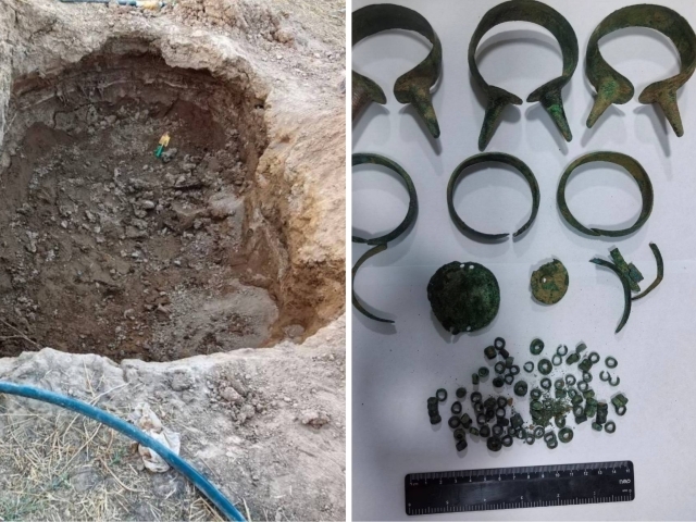 Самарқандда фуқаро ҳовлисидан бронза даврига оид қабр чиқди
