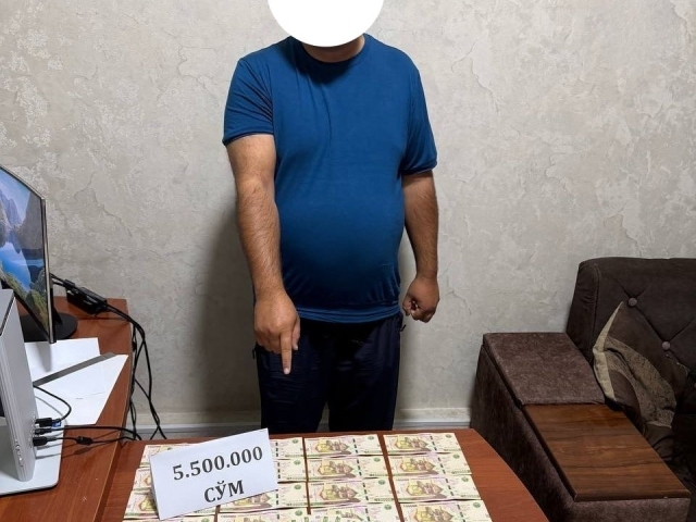 Xорижга чиқиш тақиқини ечиб беришни ваъда қилган банкир ушланди