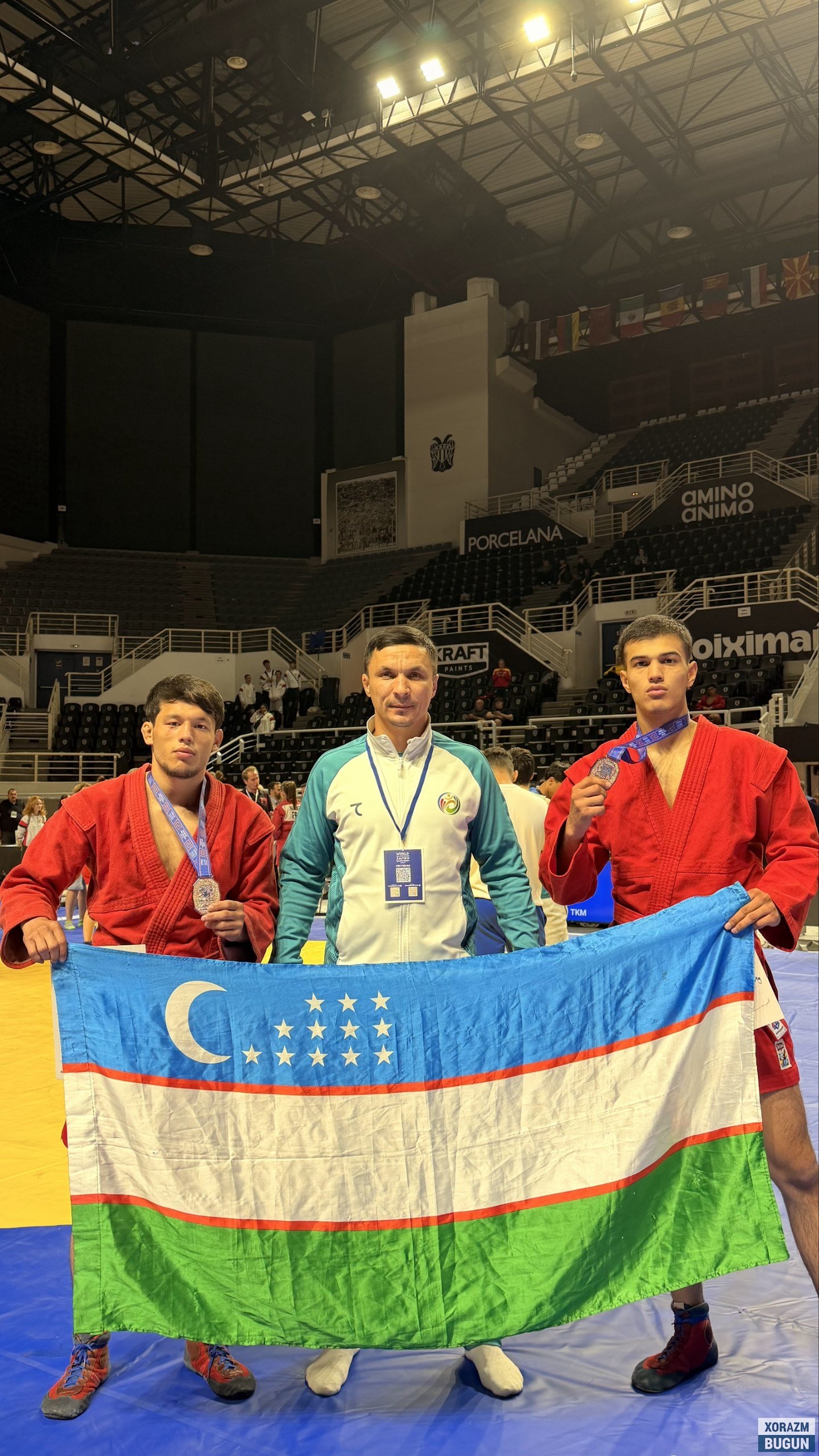 Хоразмлик самбочилар жаҳон чемпионатида яна икки медални қўлга киритди