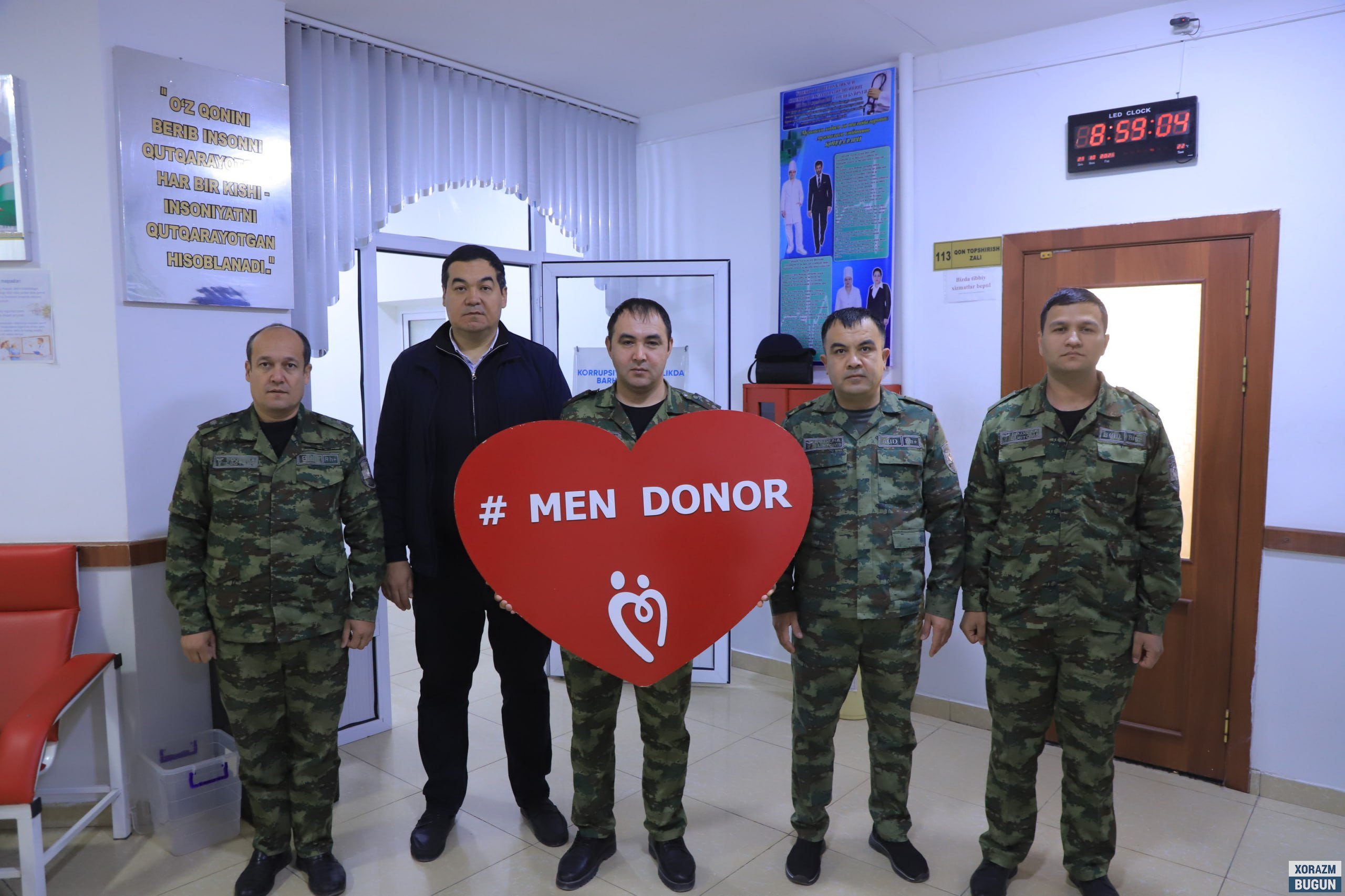 Xorazm bojxonaçilari «Men donorman!» aksiyasida qon topşirdi