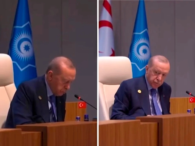 Erdöğan sammitda adaşib, Qozoğiston uçun ajratilgan joyga imzo qöyib yubordi